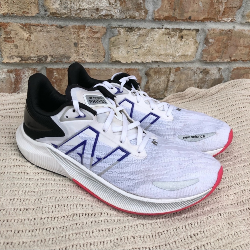 New Balance NB WFCPRLM3 Fuelcell Propel 3 White/Pink/Violet Running Shoes 10B - Picture 5 of 15